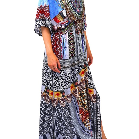 Caftan Dress-Kaftan Coverup Women's Kaftan Dress - Picture 2 of 11